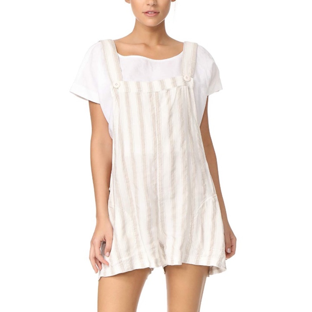 Free People Linen Shortie Romper